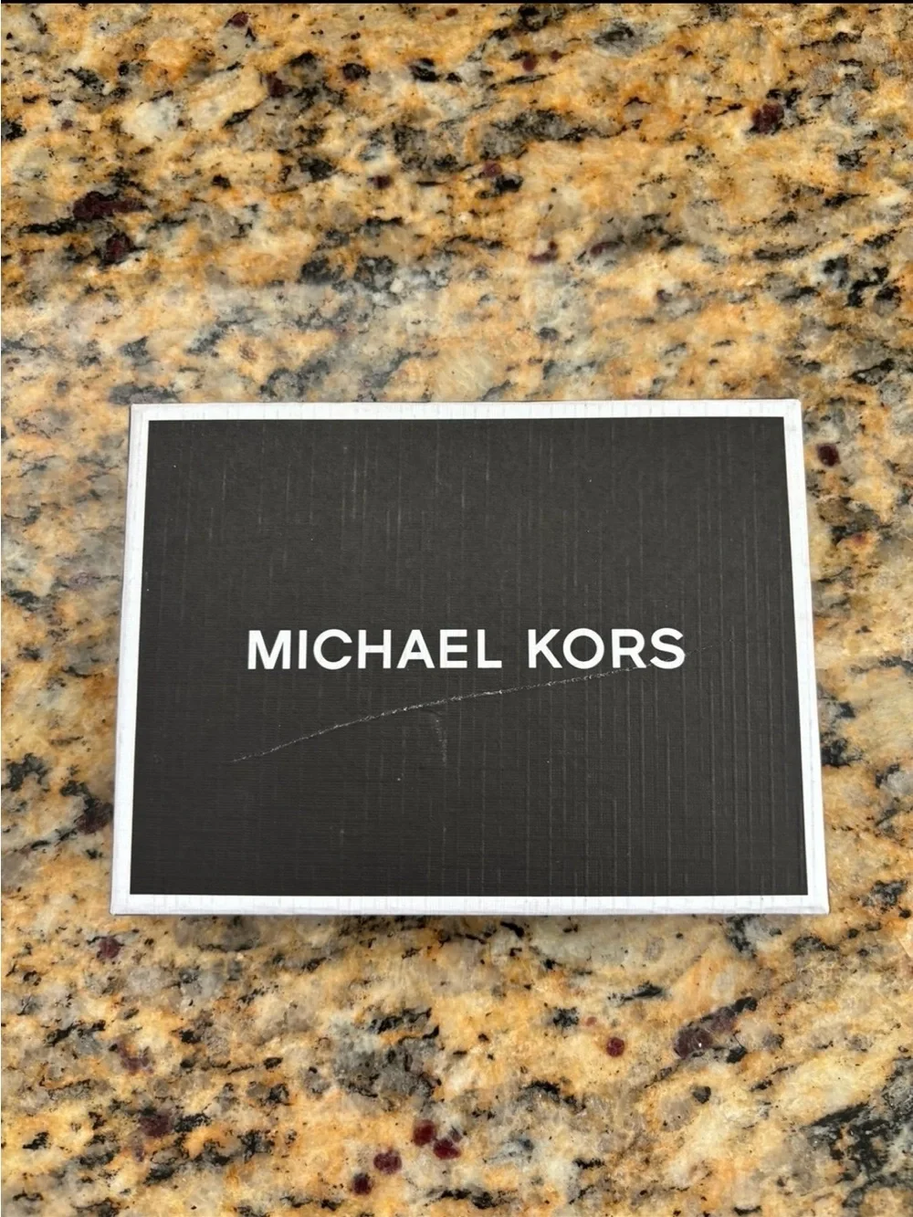 Michael Kors Silver and Black Signature Card Holder - Picture 7 of 7